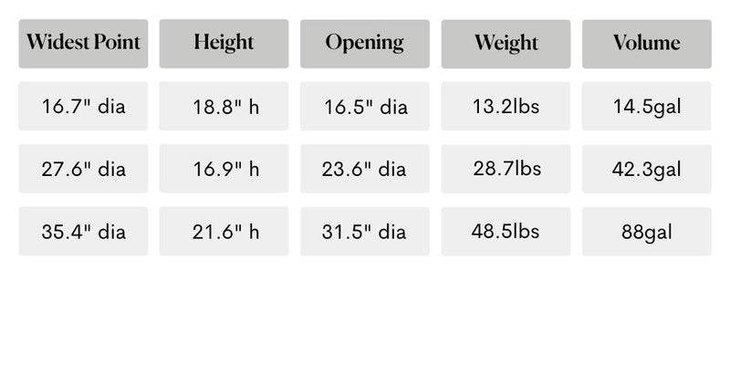 Size guide for Shoob