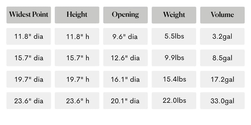 Size guide for Straight Up